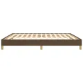 Cadre de lit Marron foncé 180x200 cm Tissu