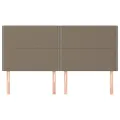Têtes de lit 4 pcs Taupe 100x5x78/88 cm Tissu