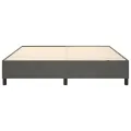 cadre de lit Gris foncé 200x200 cm Velours