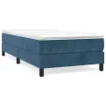 cadre de lit Bleu foncé 80x200 cm Velours
