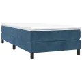 cadre de lit Bleu foncé 80x200 cm Velours