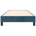 cadre de lit Bleu foncé 80x200 cm Velours