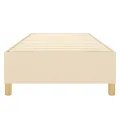 cadre de lit Crème 90x200 cm Tissu