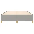 Cadre de lit Gris clair 140x190 cm Tissu
