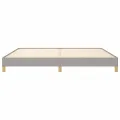 Cadre de lit Gris clair 200x200 cm Tissu