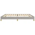 Cadre de lit Gris clair 200x200 cm Tissu