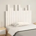 Tête de lit murale Blanc 95,5x3x80 cm Bois massif de pin