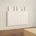 Tête de lit murale Blanc 95,5x3x80 cm Bois massif de pin
