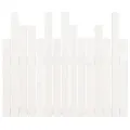 Tête de lit murale Blanc 95,5x3x80 cm Bois massif de pin