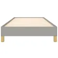 Cadre de lit Gris clair 90x200 cm Tissu