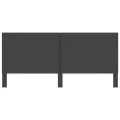 Tête de lit Gris foncé Tissu 200x200 cm