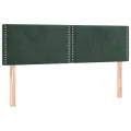cadre de lit et matelas Vert foncé 140x200cm Velours
