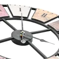 Horloge murale vintage avec mouvement à quartz 60 cm XXL