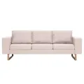 Ensemble de canapé 2 pcs Tissu Crème