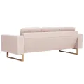 Ensemble de canapé 2 pcs Tissu Crème