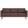 Ensemble de canapé 2 pcs Tissu Marron