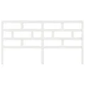 Tête de lit Blanc 206x4x100 cm Bois massif de pin