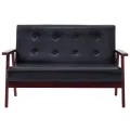 Ensemble de canapés 3 pcs Noir Similicuir
