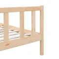 Cadre de lit Bois massif 90x190 cm Simple