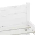 Cadre de lit Blanc Bois massif 140x190 cm