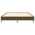 Cadre de lit Marron foncé 140x200 cm Tissu