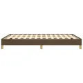 Cadre de lit Marron foncé 140x200 cm Tissu
