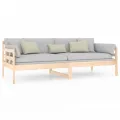 Lit de jour Bois massif de pin 90x200 cm