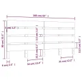 Tête de lit Blanc 160x3x80 cm Bois massif de pin