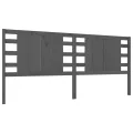 Tête de lit Gris 206x4x100 cm Bois massif de pin