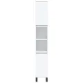 Ensemble de meubles salle de bain 3 pcs blanc bois d'ingénierie