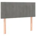 Tête de lit à LED Gris clair 80x5x78/88 cm Velours