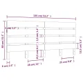 Tête de lit 135x3x80 cm Bois massif de pin