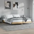 Cadre de lit chêne sonoma 140x200 cm bois d'ingénierie