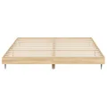 Cadre de lit chêne sonoma 140x200 cm bois d'ingénierie