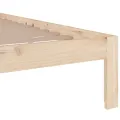 Cadre de lit bois massif 150x200 cm très grand