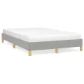 Cadre de lit Gris clair 120x200 cm Tissu