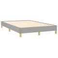 Cadre de lit Gris clair 120x200 cm Tissu
