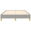 Cadre de lit Gris clair 120x200 cm Tissu