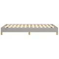 Cadre de lit Gris clair 120x200 cm Tissu
