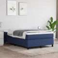 cadre de lit Bleu 120x200 cm Tissu