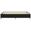 cadre de lit Noir 140x190 cm Tissu