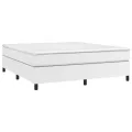 cadre de lit avec matelas Blanc 180x200cm Similicuir