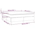 cadre de lit avec matelas Blanc 180x200cm Similicuir