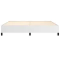Cadre de lit Blanc 200x200 cm Similicuir