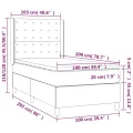 cadre de lit avec matelas Noir 100x200 cm Similicuir