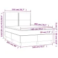 cadre de lit avec matelas Noir 140x200 cm Similicuir