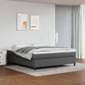 cadre de lit Gris 180x200 cm Similicuir