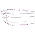 cadre de lit avec matelas Noir 140x190 cm Similicuir