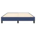 cadre de lit Bleu 140x200 cm Tissu