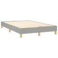 cadre de lit avec matelas Gris clair 120x200cm Tissu